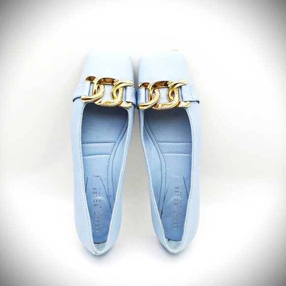 BEAUTIISOLES by ROBYN SHREIBER Giuly Chain Leather Ballet Flats Size 8 - Picture 5 of 8